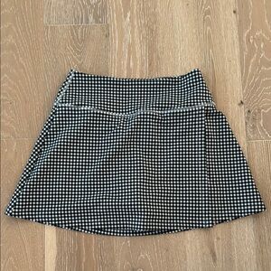 Black and White Checkered Women's Skirt
